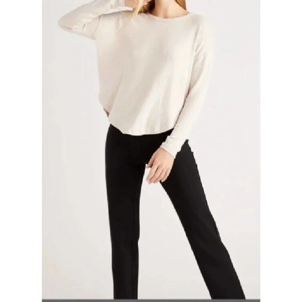 QUINCE NEW Small Ultra-Stretch Ponte Straight Leg Pant -Black - Petite - Picture 4 of 5